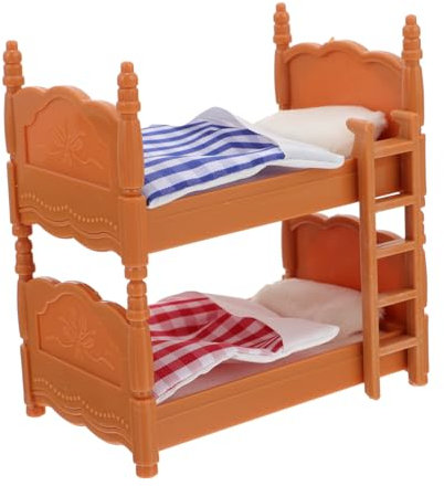 Toyvian 1Stk Bett Portable Bed Liege -Puppenstubenmöbel Puppenhausmöbel Babyanzug Babys Puppen Simulationsmöbel puppenhaus Mini möbel Krippe einstellen Ornamente Hochstuhl