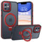 BENTIACC Handyhülle iPhone 11 Hülle, mit Unsichtbarer Ständer, mit Mag-Safe, Militärschutz, [Transluzente Matte] Kratzfeste Anti-Fingerabdruck Stoßfest hülle iPhone 11 (Rot, iPhone 11)