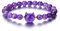 CrystalTears Amethyst Armband Damen 8mm Beads Perlenarmband Damen mit süße Katze Reiki Talisman spirituelle Geschenke
