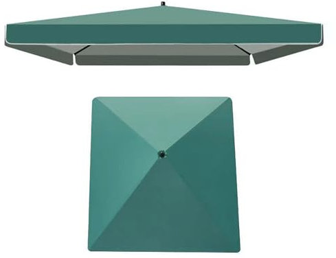 AVSMGP Recambio Sombrilla 6 Varillas para Sombrilla De Patio 2 X 2M, 3,2 X 2,5M Funda De Repuesto para Sombrilla Rectangular Anti-UV para Mesa De Mercado De Patio,Verde,3.2mx2.5m(10.5'x8')