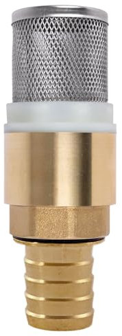 Fussventiel mit Filter u. Rückschlagventil f. Hauswasserwerk Jetpumpe Gartenpumpe Dieselpumpe Heizölpumpe für Pumpen 1 Zoll Dieselpumpe Heizölpumpe Ölpumpe Regenwasserpumpe, Anschluß für 20mm Schlauch