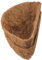 TINGMEI - Forro de coco semicircular para cesta colgante, cesta de flores de pared, forros de fibra de coco para macetas de jardín (40 cm)