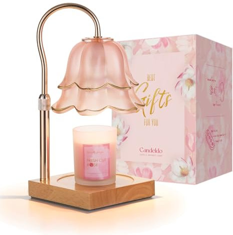 Candeldo Kerzenwärmer Lampe Candle Warmer: Candle Warmer Lamp Kerzenwärmer mit Duftkerze Duftlampe Kerzen Lampe Geschenke für Frauen Beste Freundin Mama