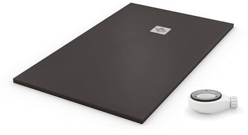 PLATO DE DUCHA NATURAL GRAFITO - 90x90cm - resina con cargas minerales