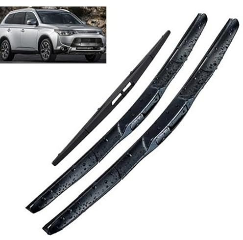 GODSLLY 1 Juego Parabrisas Frontal Escobilla Limpiaparabrisas, Compatible con Mitsubishi Outlander, Recambio Recargas Escobilla Limpiaparabrisas