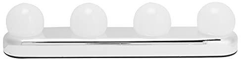Gsycle Kosmetikspiegel-Lichter, 4 LED-Lampen, Make-up-Licht, LED-Kosmetikspiegel-Lichter, Make-up-Waschtisch-Lichter für Wohnzimmer, Badezimmer