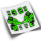 Rif:VP405 Adesivi compatibili con forcelle bici Fox 32 SC Factory, MTB, adesivi, vinili per mountain bike (FLUOR-GREEN)