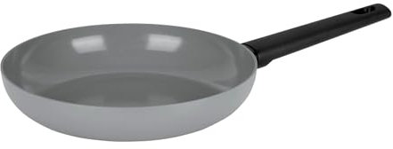 Sitram 716954 Poêle en Aluminium gris collection SILICE Ø 28 cm - Revêtement Antiadhésif Sain en Céramique garanti sans PFAS - Manche thermorésistant - Tous feux dont induction