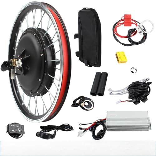 DCSYOG 20 Zoll E-Bike Umbausatz 1000W 48V Hinterrad Elektrofahrrad Umbausatz mit LCD-Anzeige und Pedalsensor, Heckmotor Ebike Conversion Kit