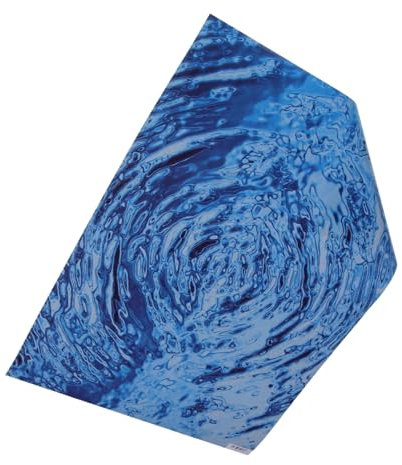 Uonlytech 1Blatt Wasseroberflächen Wandaufkleber für Kinderzimmer Simulation Wassermuster Dekoration für Glatte Oberflächen Wie Wände Fliesen und Möbel Haushaltsdekoration