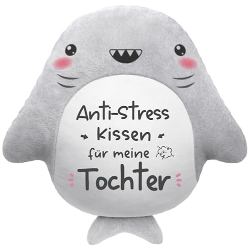 Juratar Süßes Geschenk für Tochter, Lustiges Anti-Stress Kissen für Mädchen, Liebevolles Tochter Geschenk zum Geburtstag, Schulanfang oder einfach zur Ermutigung