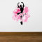Adesivi Murali Riutilizzabili Grandi Scritte Personalizzate con Nome Adesivo da parete per muro Wall Decal Stickers Decorazioni per Casa Camera da Letto Bambini Tema Ballerina