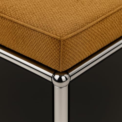 HAUS Lab Sitzkissen 8 cm dick, kompatibel mit USM Haller – 75x35 cm Cognac | Sitzauflage für Sideboard & Lowboard · Bezug abnehmbar & waschbar 30 °C · rutschfeste Unterseite · 9 Farben