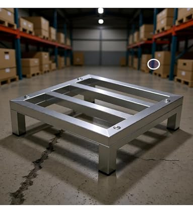 Heavy Duty Stainless Steel Appliance Riser Stand for Refrigerators and Washers, Floor Brackets, Storage Base, Split Pallet Design for Easy Cleaning and Airflow