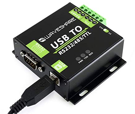 Waveshare USB to RS232/RS485/TTL Interface Converter Industrial Isolated Converter with Original FT232RL Inside, 300-921600bps Baudrate Onboard Power Isolation, ADI Magnetical Isolation