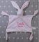 ❤️ Schmusetuch bestickt mit Namen ❤️ Schnuffeltuch ❤️ Kuscheltuch ❤️ Tolle Geschenkidee ! ❤️ (Rosa - Hase 3)