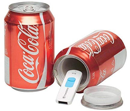Cocacola de ocultacion + pegatina/Bote de camuflaje/Lata de ocultación imitación refresco (Coca Cola)