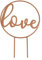 Miss Lovely Kuchen-Aufsatz Love/Kuchen-Stecker/Torten-Aufsatz aus Metall rosé-Gold Kupfer Bronze/Kuchen-Deko Cake Topper Hochzeits-Deko Accessoires Gebäck Hochzeitstorte Candy-Bar