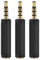 Kopfhöreradapter, 3,5-mm-OMTP-CTIA-Konvertierungs Kopfhöreradapter für Kopfhörer Schwarz, Konvertiert entweder OMTP in CTIA oder CTIA in OMTP(3PCS)