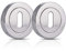 XFORT® 2 Pack Standard Escutcheons Polished Chrome, Escutcheon Keyhole Cover, Mortice Door Lock Cover for Security and Protection from Key Damage, Durable Escutcheon Plate with Concealed Screws.