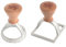 Marcato Ravioli- und Keks-Ausstechset, Ravioli-Macher, Keks-Ausstecher, Massivholz und Gusseisen, Hergestellt in Italien, 58 mm runde Prägung + 58 mm quadratische Prägung. Modell: Raviolè