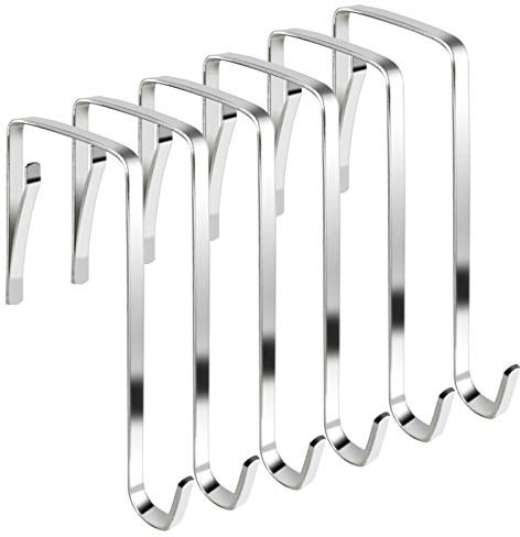 THSIREE 10 PCS Over Door Hooks, Sturdy Over Door Hanger Z Hooks, Metal Over Door Hook Coat Hooks for Hanging Towels, Clothes, Coats, Robes, Bags