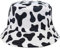 NIUASH Fischerhüte Reversible Cow Print Pattern Eimer Hüte Männer Frauen Sommer Fischerhut Zwei Seiten Fisherman Cap Travel Panama B-Cow_Two_Sided