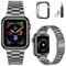MioHHR Kompatibel mit Apple Watch Armband 38 mm 40 mm 41 mm, Massives Edelstahl-Metallarmband für iWatch Series 9 8 7 6 5 4 3 2 1 SE(Weltraum grau)
