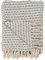 IB Laursen Plaid Creme Blau Baumwolle Decke 130x160 Wolldecke Kuscheldecke