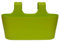 Gariella - 1 x Blumenkasten in Grün, Hängekasten, Geländer-Montage, Balkon, Außenbereich, 5,5 L, oval, Kunststoff, Übertopf, Pflanzkasten, Blumentopf zum Hängen, Wasserspeicher/Untersetzer