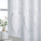 PONY DANCE Cortinas Blancas Dormitorio Cortinas Termicas Aislantes Frio y Calor Cortinas Salon Estampadas Cortinas Opacas 2 Piezas Cortinas Habitacion con Ojales, 140 x 220 cm, Blanco