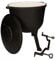 KOTARBAU® Caldero de hierro fundido esmaltado 15l, Caldero con patas, Olla de hierro para fuego, Caldero con tapa y asas, Caldero con soporte para colgar, Horno holandés, Olla de camping, Olla horno