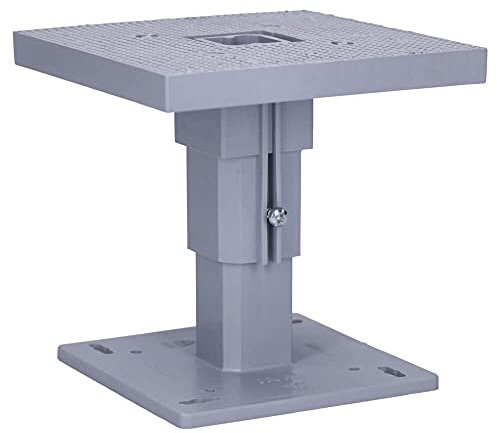 Voxura Teleskop-Geräteträger Isolierstärke 80-160mm UP Fläche 110x110mm Leitungsführung Außendämmung Beleuchtung UP tief universal Grau