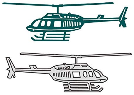 Helikopter-Metall-Stanzformen, Stanzformen für Kartenherstellung, Prägeschablonen für Scrapbooking, DIY Alben, Papierkarten, Kunsthandwerk, Dekoration