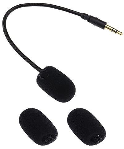 VGOL Microphone 3.5mm Compatible avec Rig 400HX 400HS 400LX 500HX 500 Pro Casque de Jeu Micro Détachable Boom Casque Pièces de Rechange Longueur 19.5cm