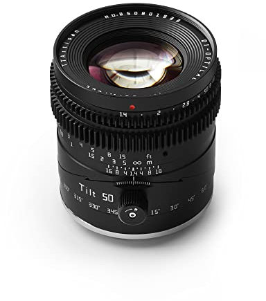 TTArtisan Obiettivo inclinabile f1.4 da 50 mm Full Frame Manuale Obiettivi Ritratto Ampia Apertura Compatibile con Fuji X Mount