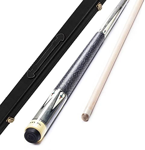 Billard Queue 1/2 Schläger mit Hartschalen-Standardbalance, völlig Flache Oberfläche, Keine Lackierung, Bastelzubehör, 12,75 Schlägerkopf-Billard-Queue YSDKJKGR 230204(Color:B,Size:Box Set)