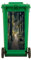 Stukk 2X Sheets Forest Wheelie Bin Sticker Trash Can Self Adhesive Forest Field Outdoor Indoor House Fridge Bin Wall Stickers