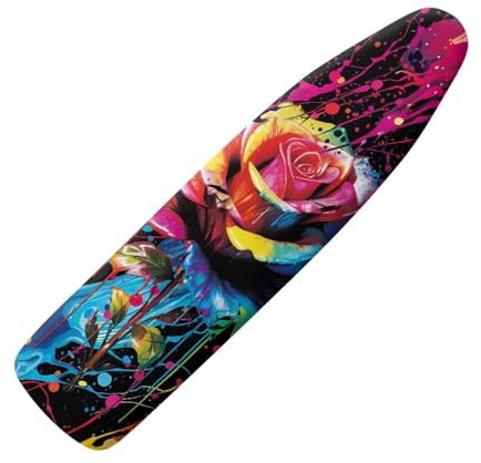 Suhoaziia Art Bügelbrettbezug und Pad, Aquarell Rose Universal Stretchy Bügelbrettbezug und Pad Home Ersatz Bügeln Zubehör