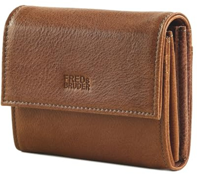 FREDsBRUDER Leder Geldbörse My Old Friend Flap Wallet Wood Brown braun