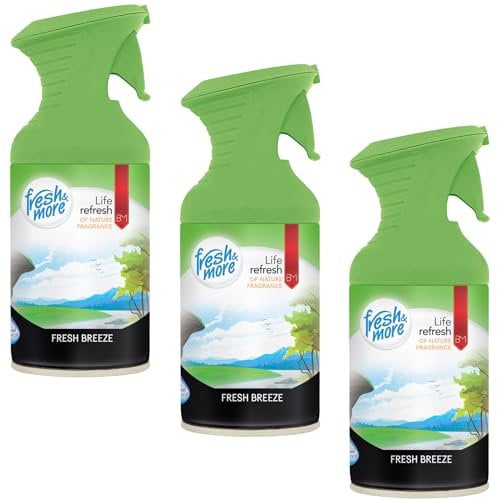 Fresh & More Raumspray Lufterfrischer (3er Pack) 250ml (Fresh Breeze)