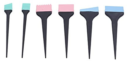 6 Uds Cabello de Silicona, Cepillo para Teñir el Cabello, Tratamientos, Juego de Pinceles para Colorear y Juego de Cuencos, Tinte de Color, Barbería Casera