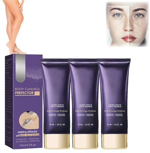3PC Abdeckcreme für Besenreiser 74ml Wasserfestes Bein Make up ohne Übertragung, Bein Make up Lotion, Concealer Creme, Camouflage Make Up, Bein Make Up Wasserfest, Krampfadern Abdecken