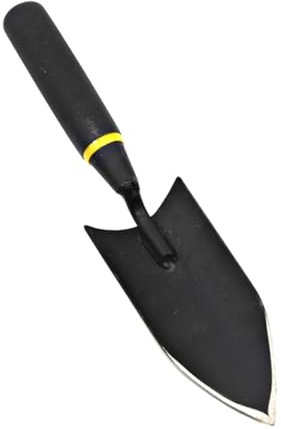 Pelle À Creuser Pelle Outil De Jardin Bêche À Main Épaissir Acier Au Manganèse Noir Étroit