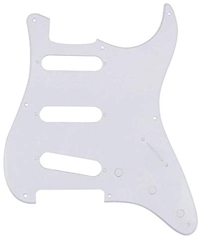 iFutniew Multi Guitar Pickguard Scratch Plate Pick Gurad for Electric Guitar white