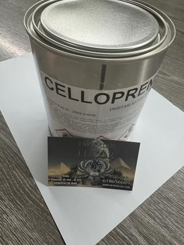 1LITRO Celloprene/A PISTOLA/Cola/Pegamento de ALTA TEMPERATURA para TECHOS DE COCHE (Especial para AUTO-TECHOS y PUERTAS) (1 LITRO/A PISTOLA/Celloprene)
