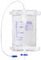 Xiaozhifu Sacche per Urina, 5 Psc Sacche Urina 750 ML, Sacche Per Urina da Letto con Crubinetto di Scarico a Croce (T), Valvola Antireflusso E Tubo di Drenaggio