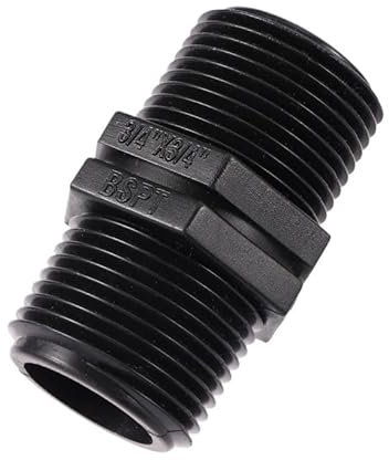 1 pieza de 1/2 3/4 1 1,5 2 2,5 rosca macho hexagonal, unión de tubería de PVC, adaptador de acoplamiento, conector de agua, juntas de igual diámetro(Type 1)