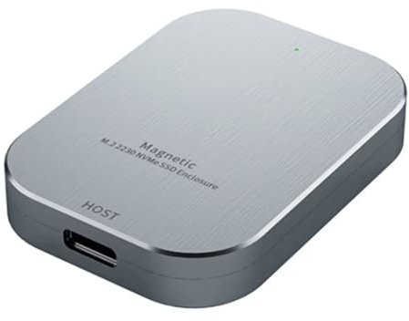 Eeuye Caja de Disco Duro Externo USB 3.2 Gen 2 de 10 Gbps Compatible con SSD M.2 NVMe 2230 Magnético