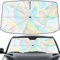 Auto Sonnenschutz Frontscheibe Auto-Frontscheiben-Sonnenschirm 80x140cm mit 360° Kratzschutz-Griff – Auto Sonnenschutz Frontscheibe UV-Schutz Sonnenblende mit Irisierender Sternenoptik (Stern)